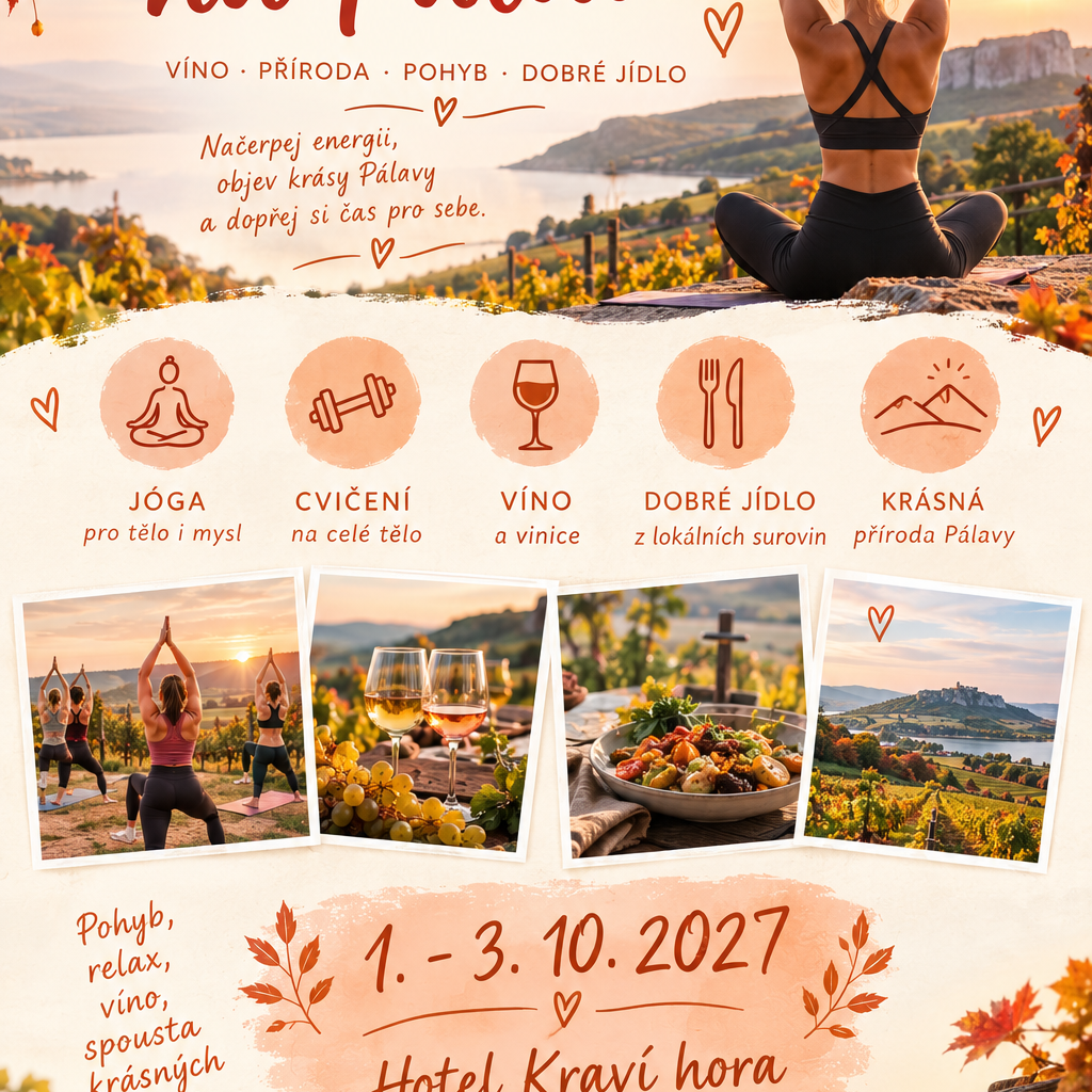 Fitness víkend na Pálavě 2027